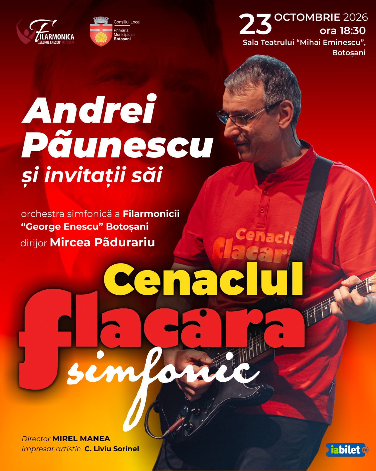 Cenaclul Flacăra Simfonic cu Andrei Păunescu și invitații săi, 23 octombrie 2026